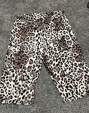 Leopard biker shorts